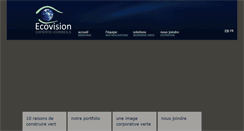 Desktop Screenshot of ecovision.ca