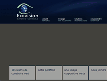 Tablet Screenshot of ecovision.ca